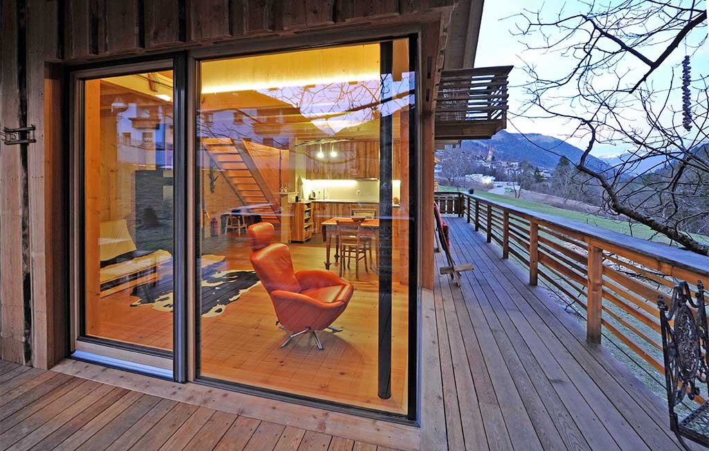 casa in legno montagna