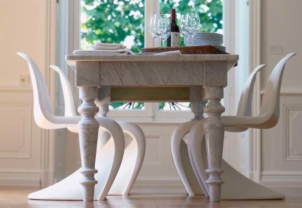 panton chair bianco
