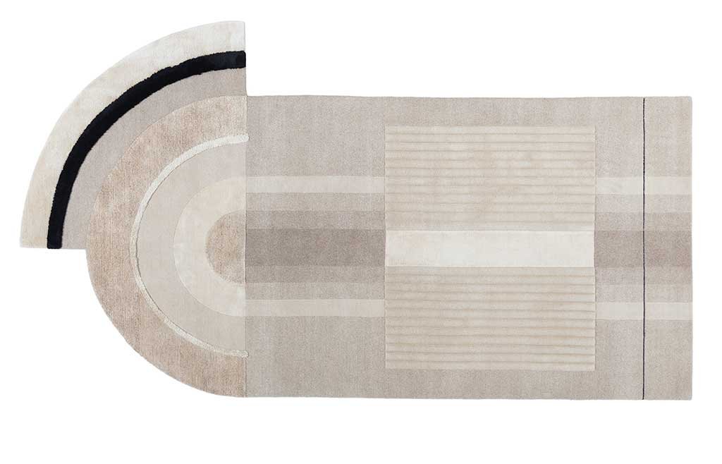 tappeto sfumature beige