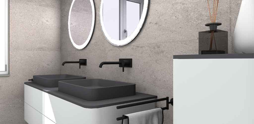 arredo bagno doppio lavabo