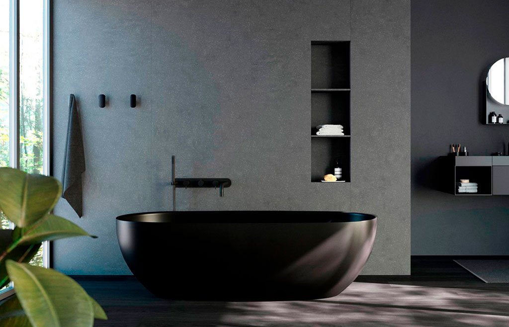 vasca bagno scuro