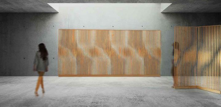 lampada foresta bambu led