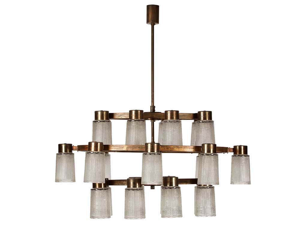 lampadario tre ordini bbpr