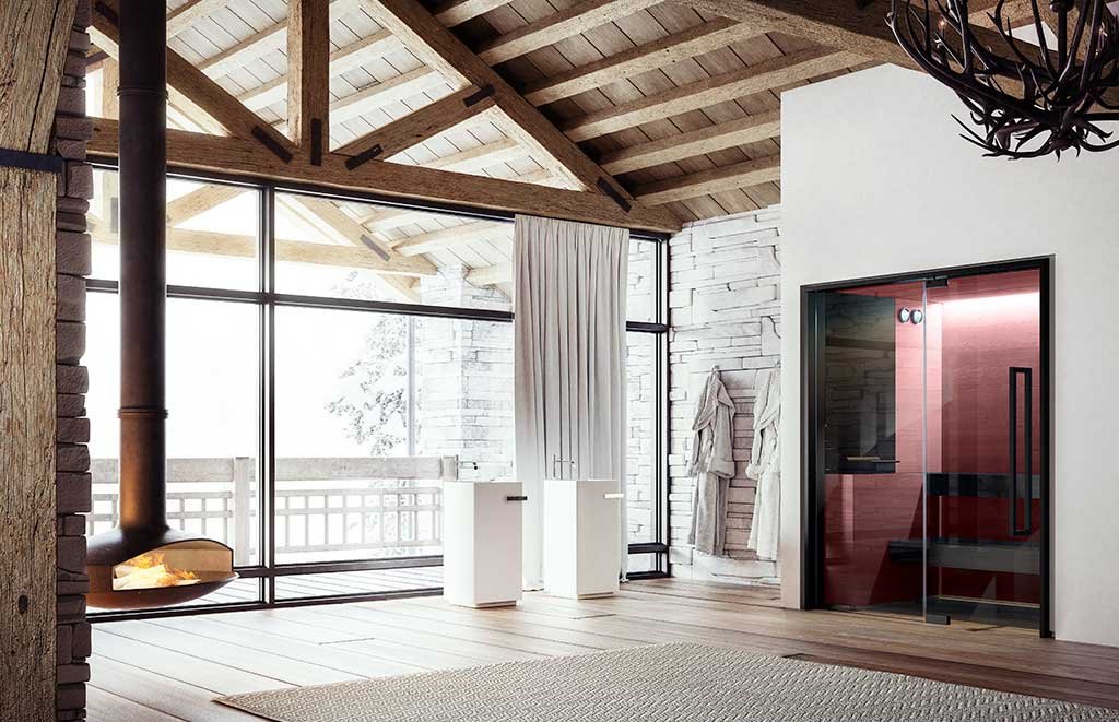 sauna interno casa prugna