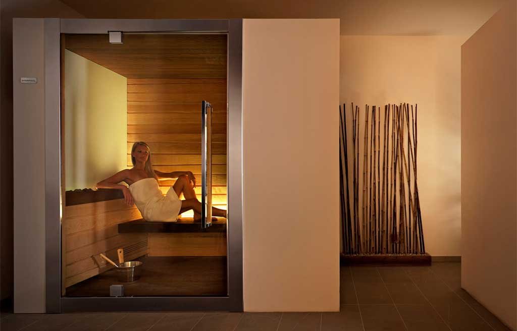 sauna illuminata