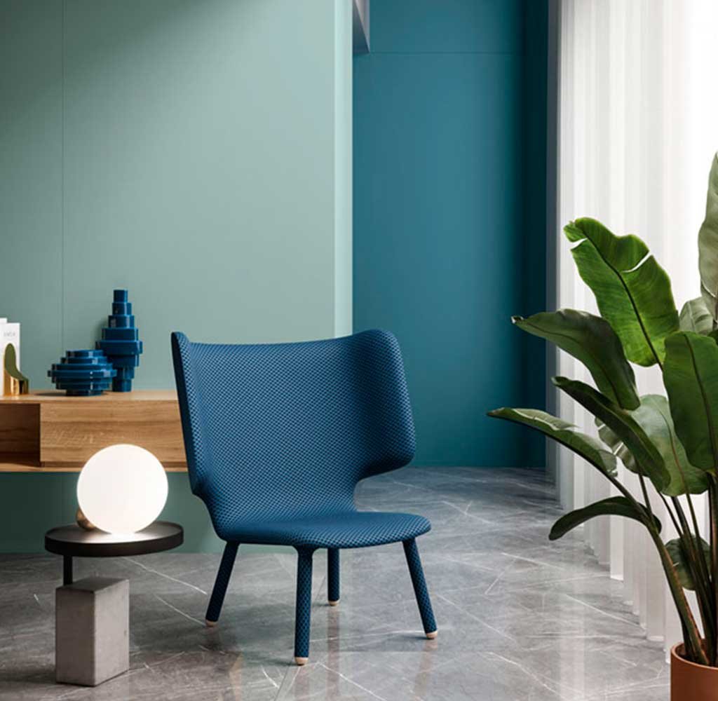 gres color oltremare e gres fiordaliso pareti