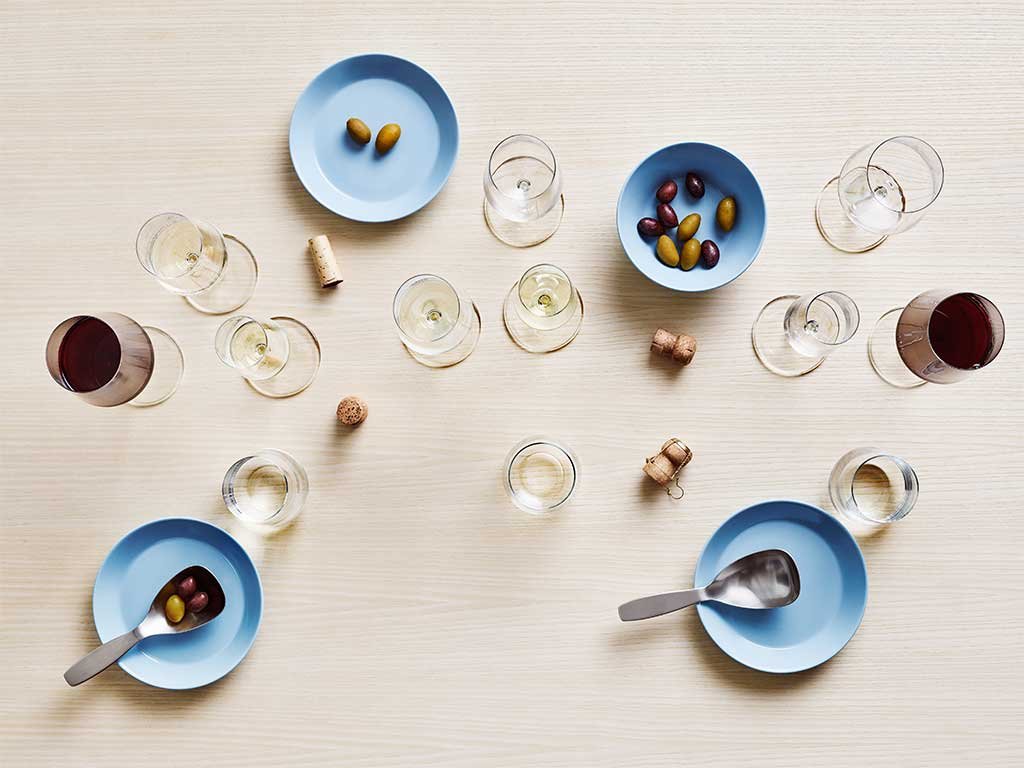 piattini ciotole azzurro pastello