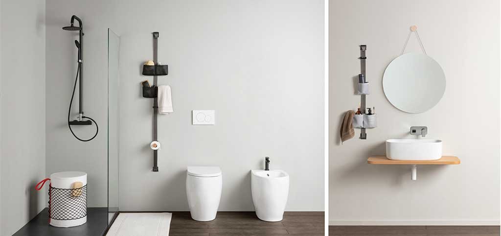 porta accessori bagno parete