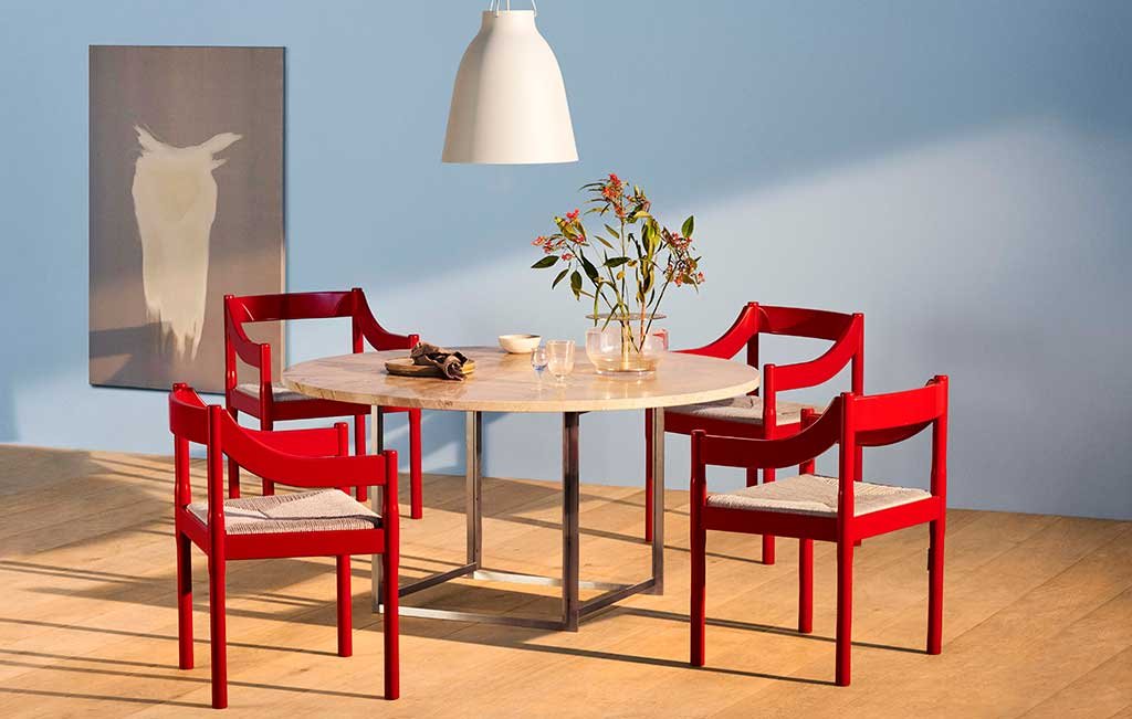sedia rossa scandinavia