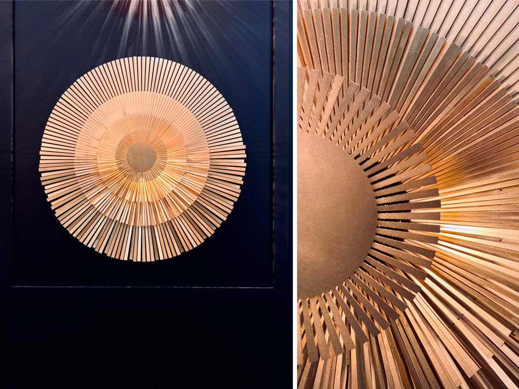 lampada parete ottone