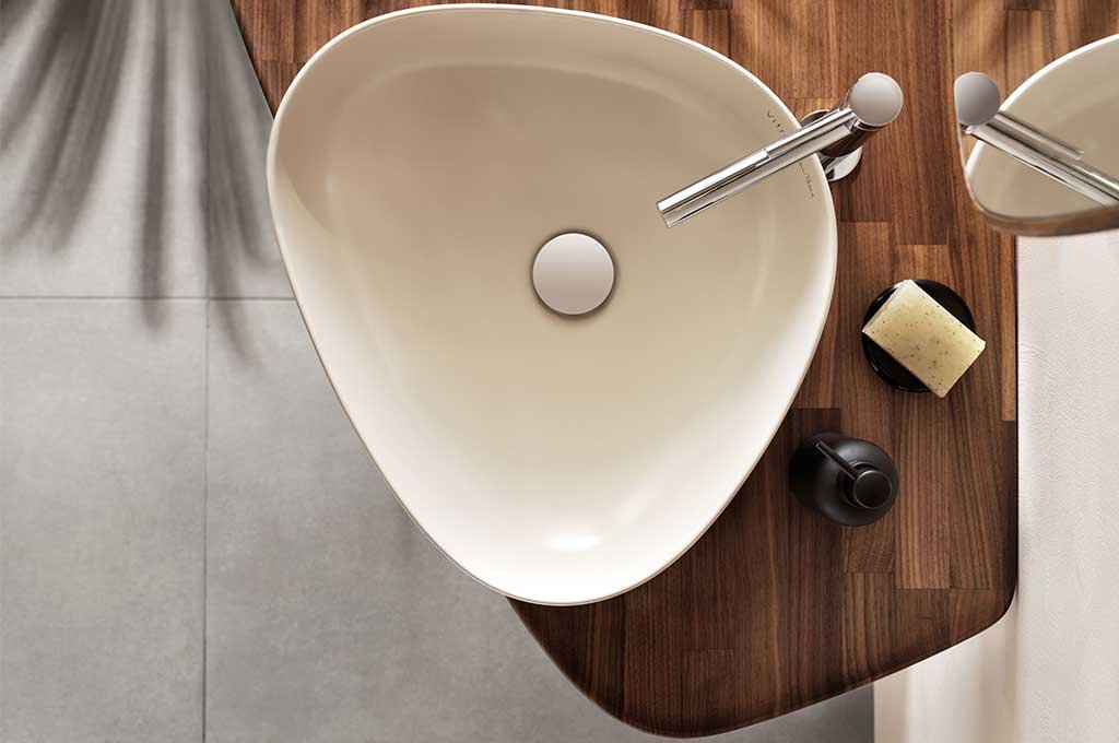 lavabo appoggio forma goccia