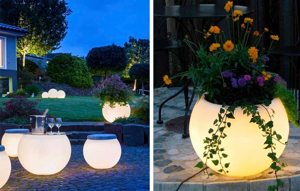 lampada pouf tavolino