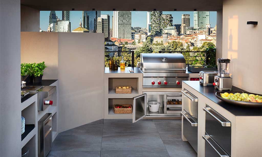cucina esterno terrazzo