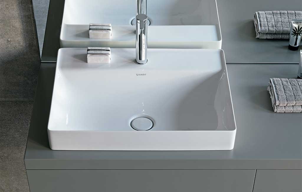 lavabo appoggio rettangolare