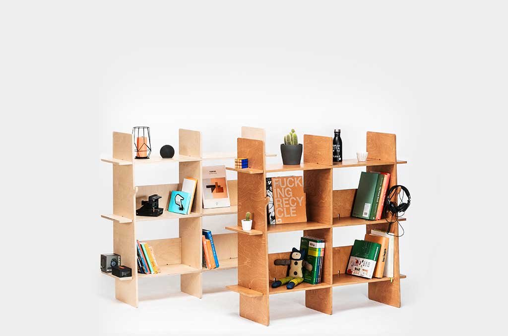 librerie incastro legno