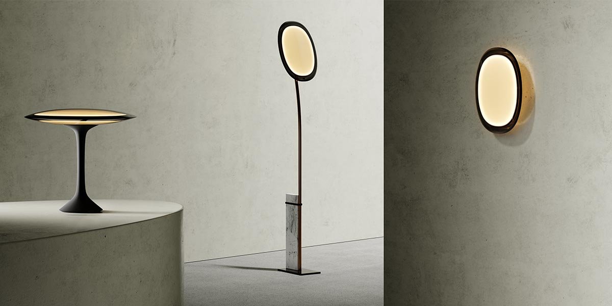 lampada portatile da tavolo su stelo e a muro