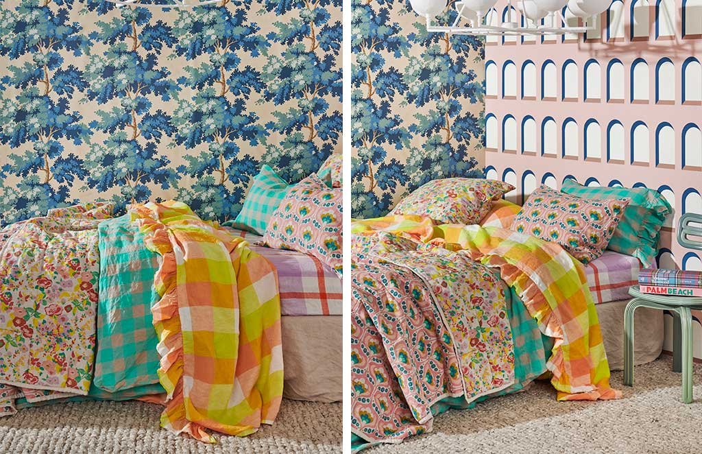copripiumino colorato tartan
