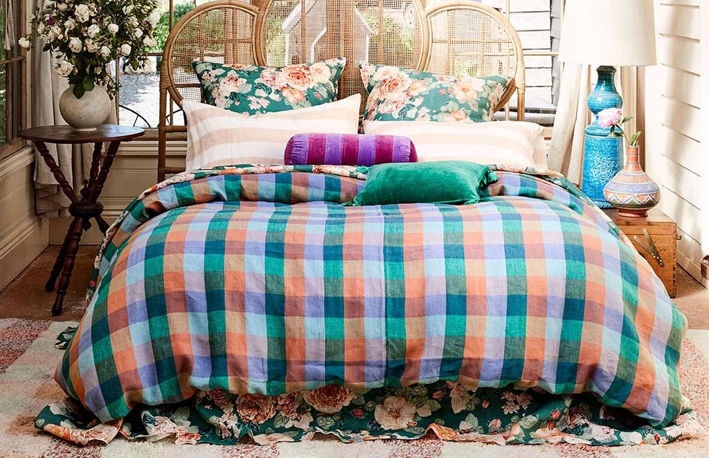 copripiumino tartan