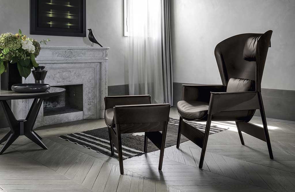 bergere faggio e cuoio