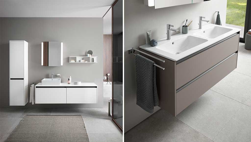 arredo bagno bianco sospeso e matt colore