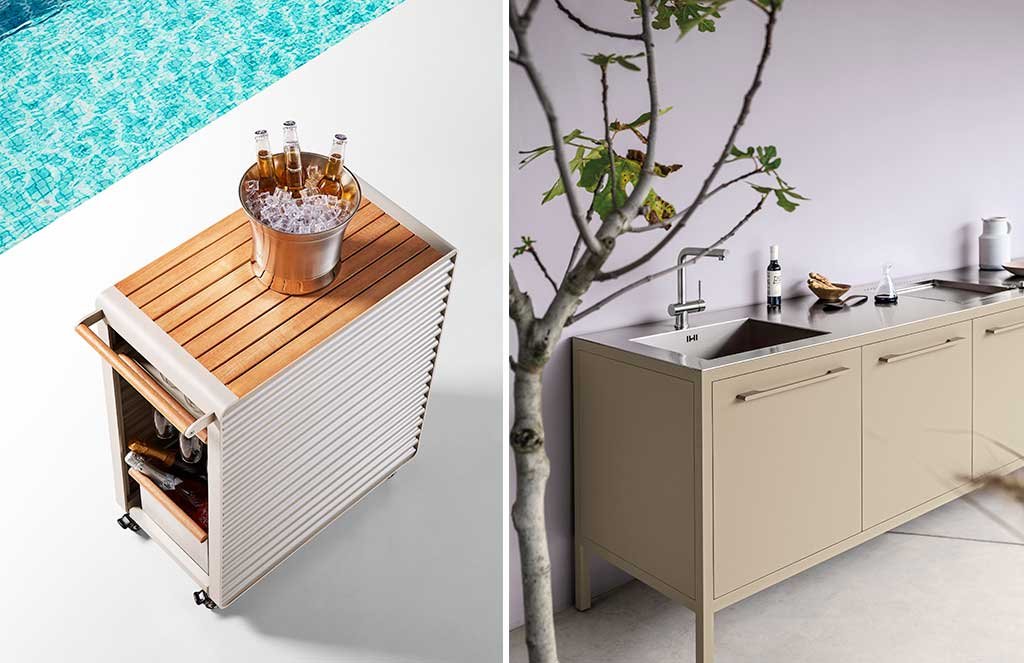 carrello e cucina esterno