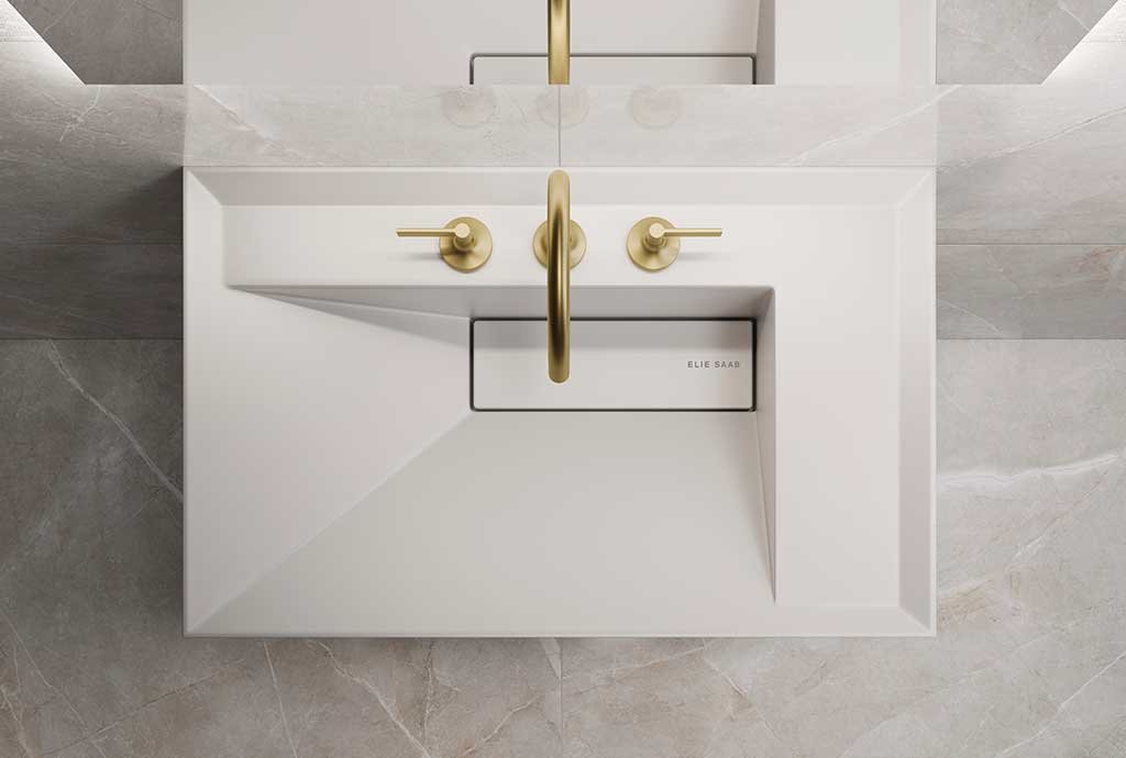 lavabo bagno elie saab rettangolare sospeso