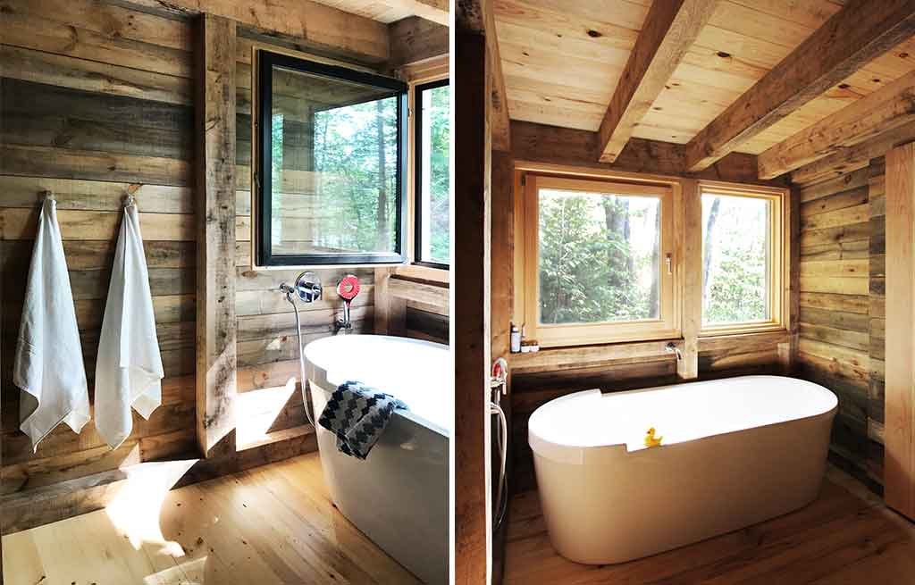 vasca bagno baita legno