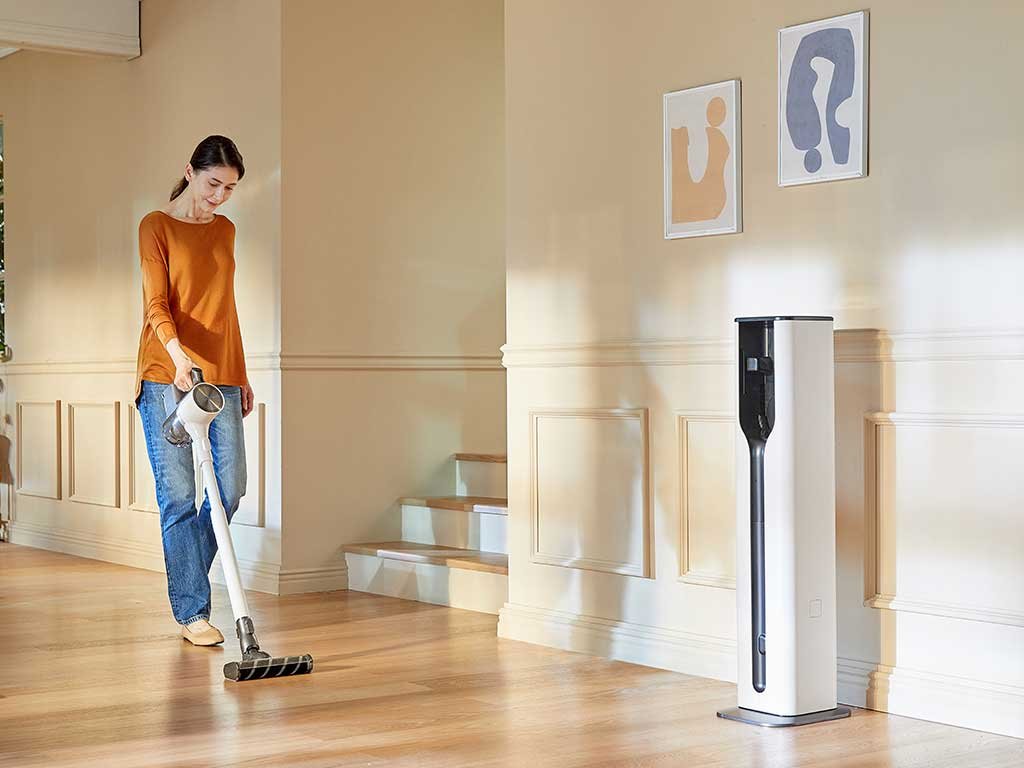 aspirapolvere cordless base ricarica