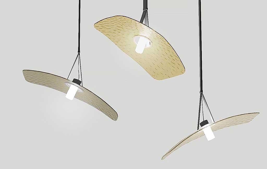 lampadario soffitto vetro orientabile