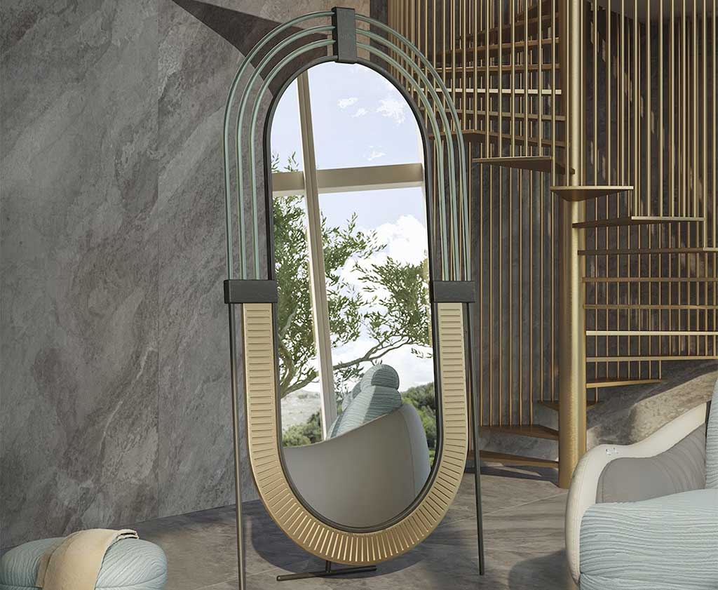 Specchio da terra a piantana per camera letto negozi sartorie - Lefada Home  by Carrino Design S.R.L