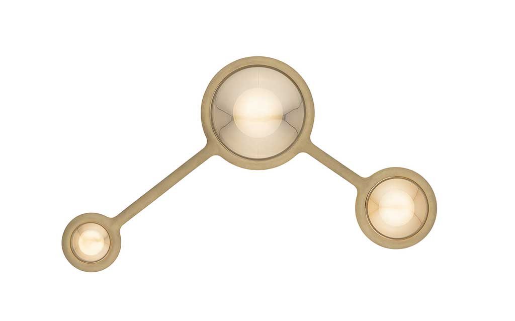 lampada applique tre luci insieme