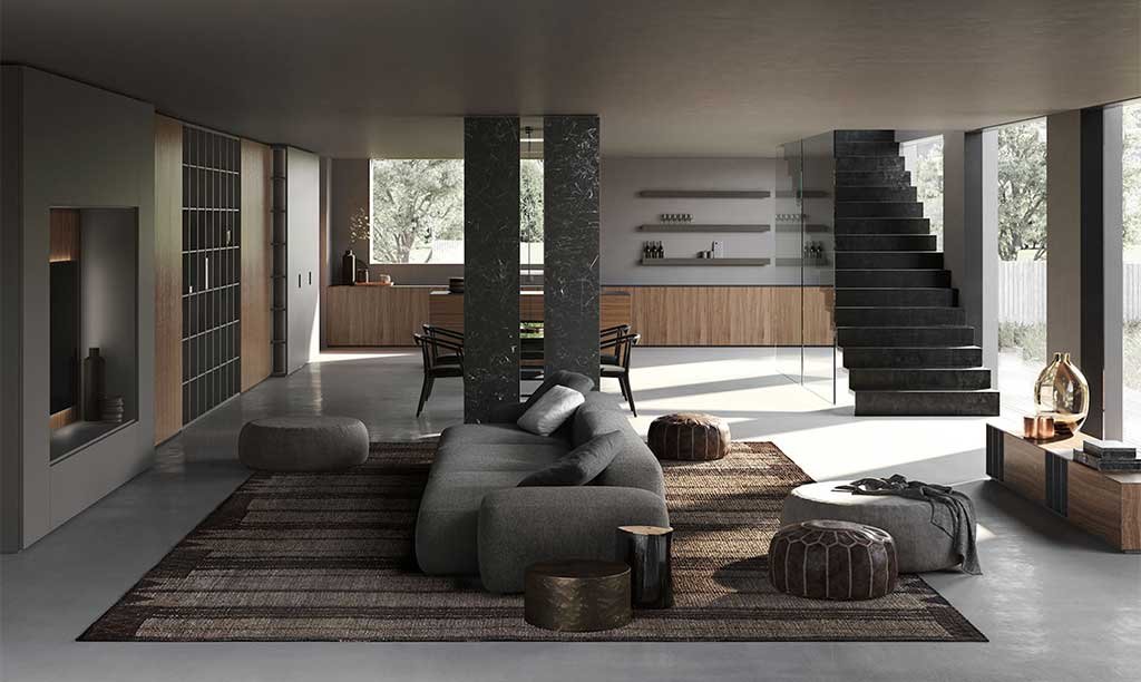 pareti modulari living