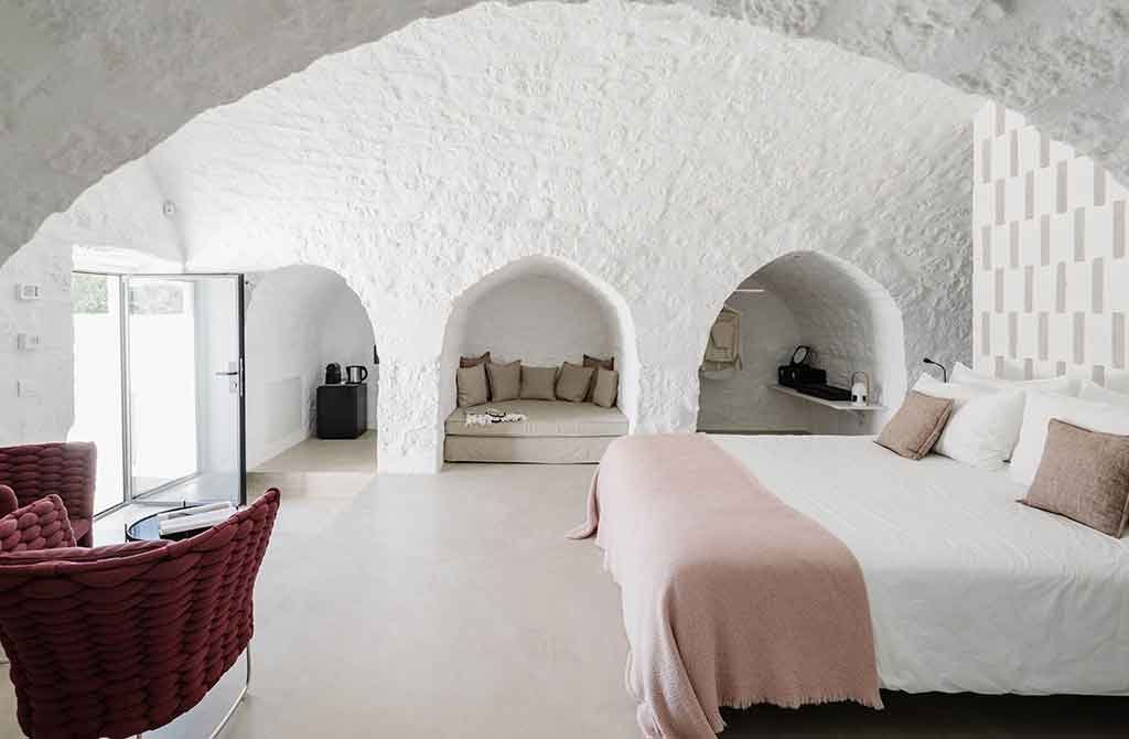 camera letto masseria design