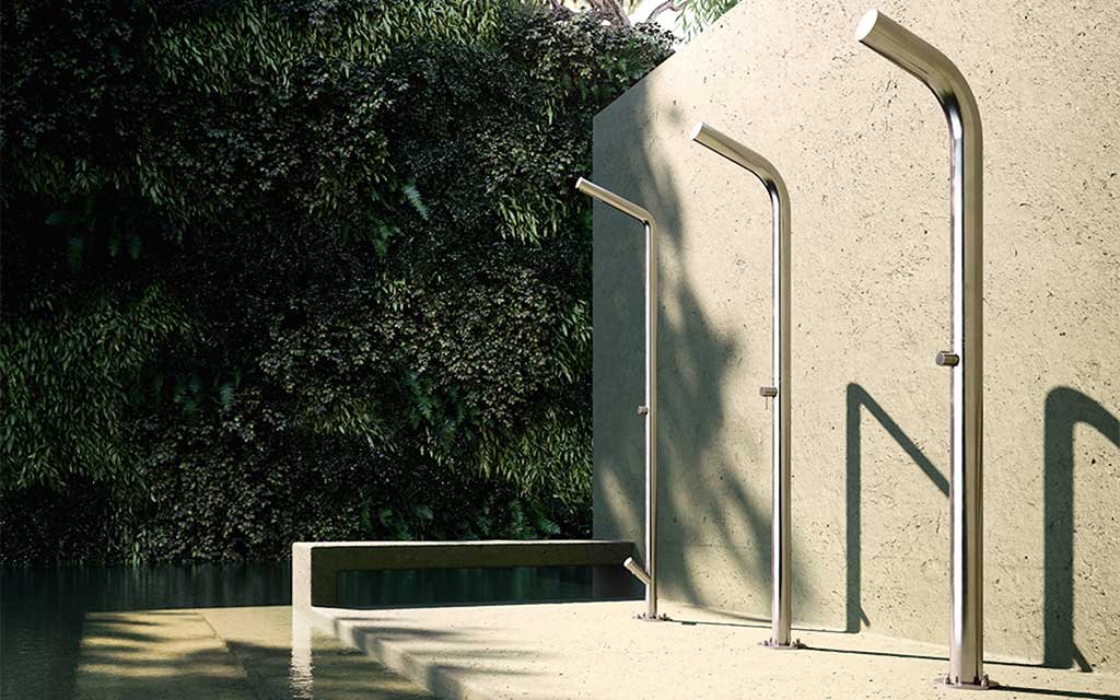colonna doccia da esterno acciaio inox