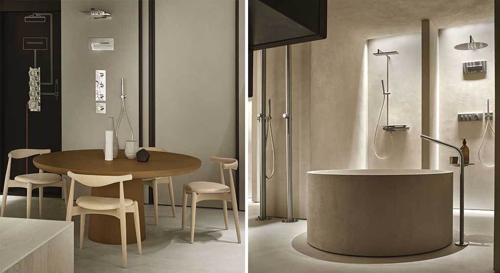 tavolo e vasca showroom