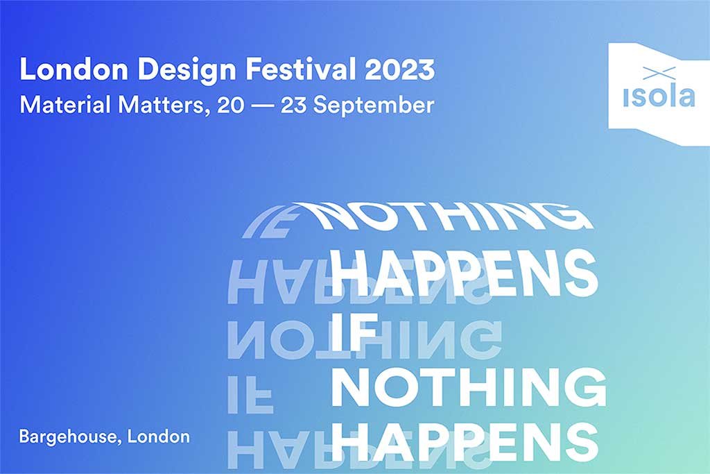 locandina isola london design festival