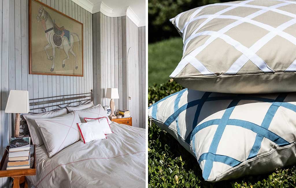 completo letto coordinato e cuscini fatti a mano