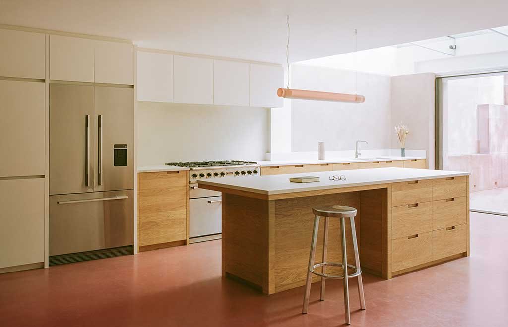 custom oak kitchen