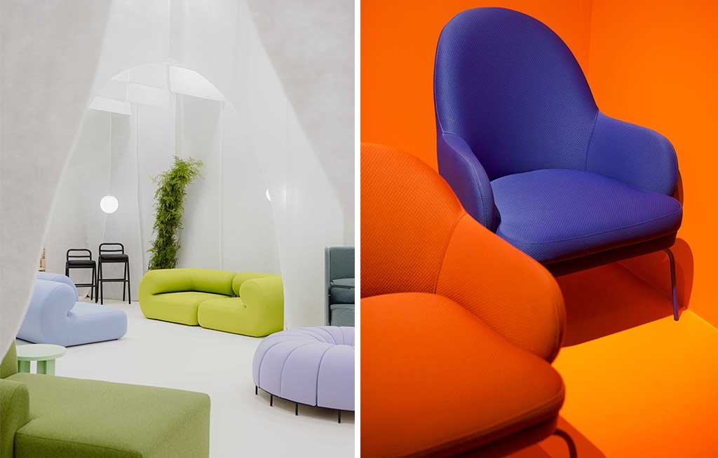 divani e poltroncine colorate