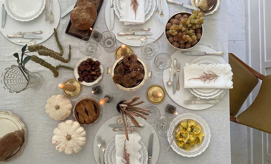 mise en place tovaglia lino naturale