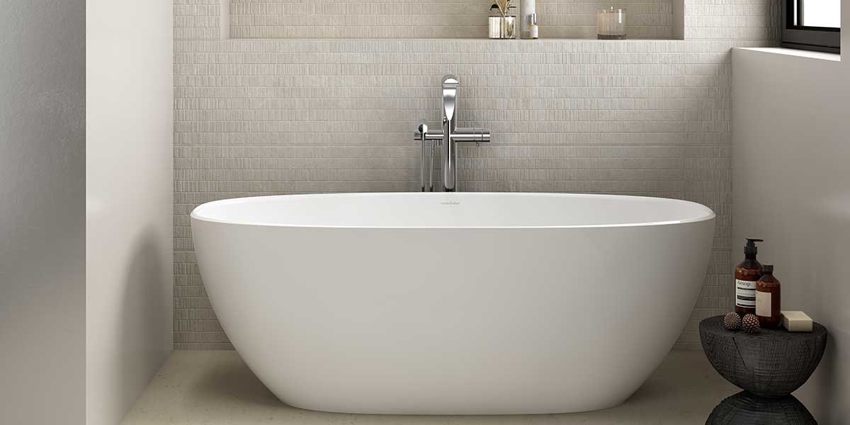 vasca da bagno freestanding bianca