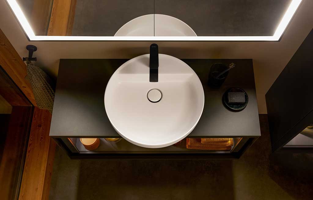 bacinella tonda soprapiano arredo bagno