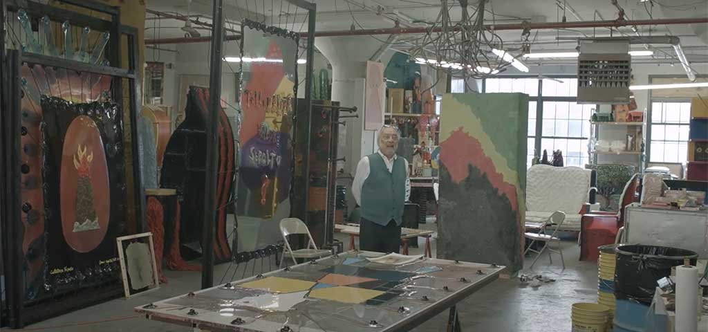 gaetano pesce nel suo studio a new york