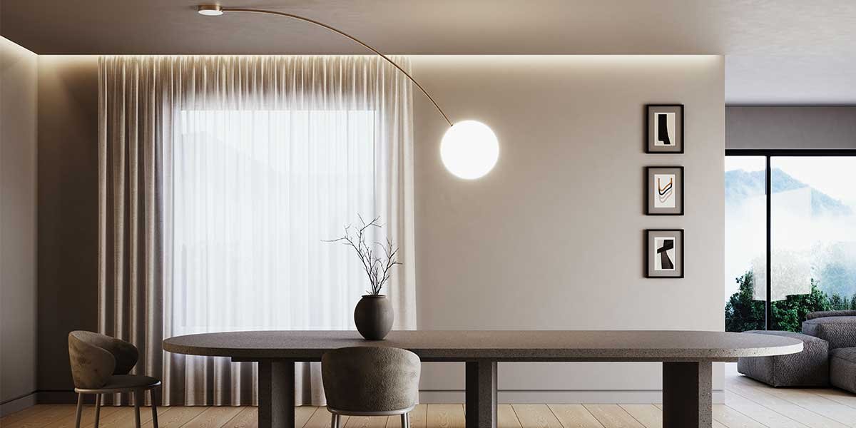 lampada a soffitto per tavolo da pranzo