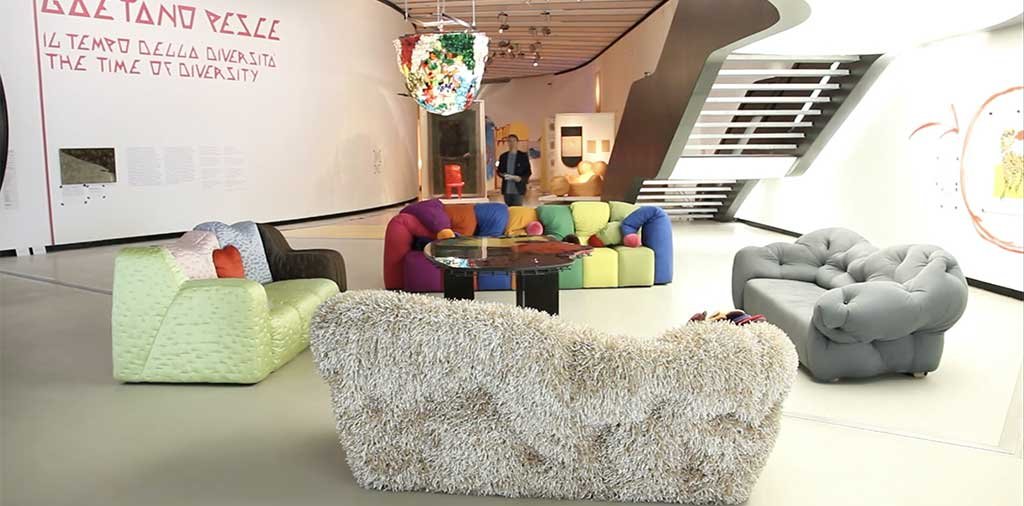 allestimento mostra gaetano pesce