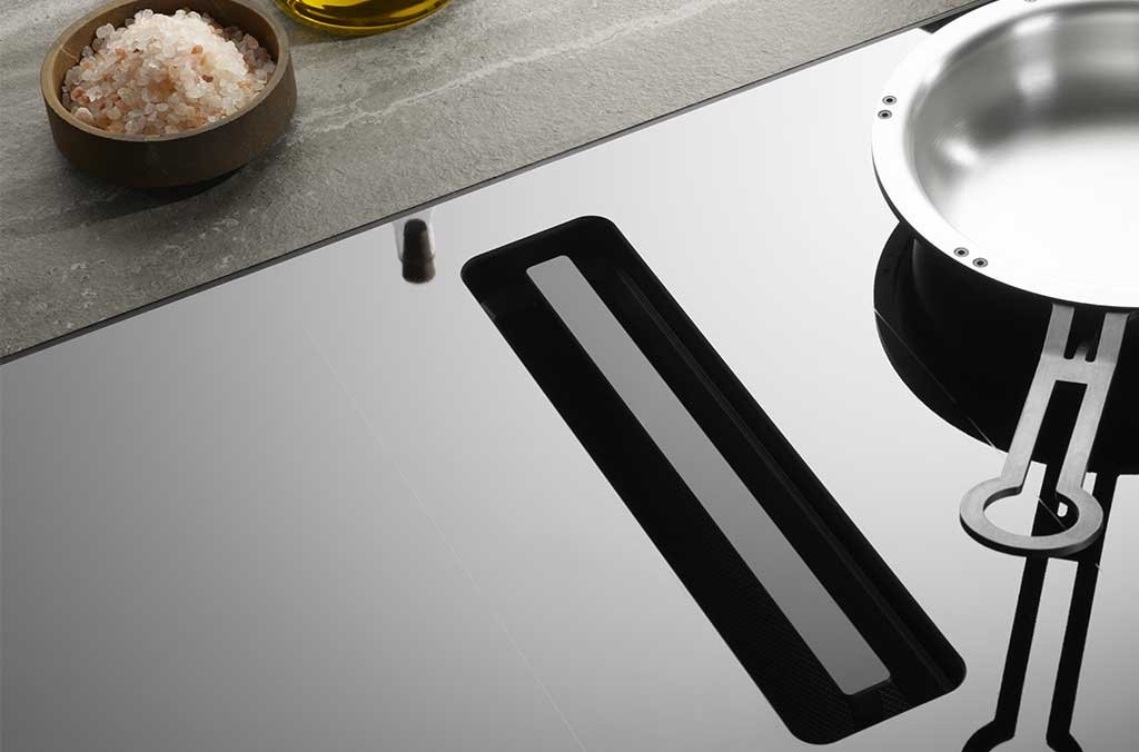 particolare piano induzione filo top