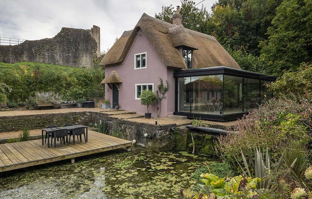 facciata rosa cottage