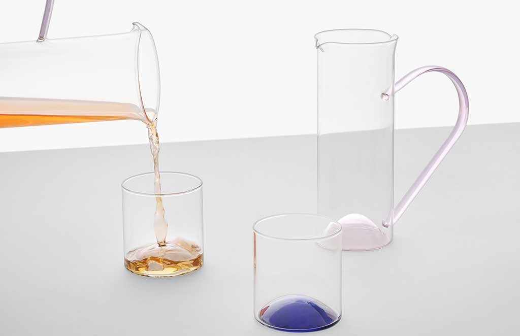bicchieri e caraffe vetro borosilicato