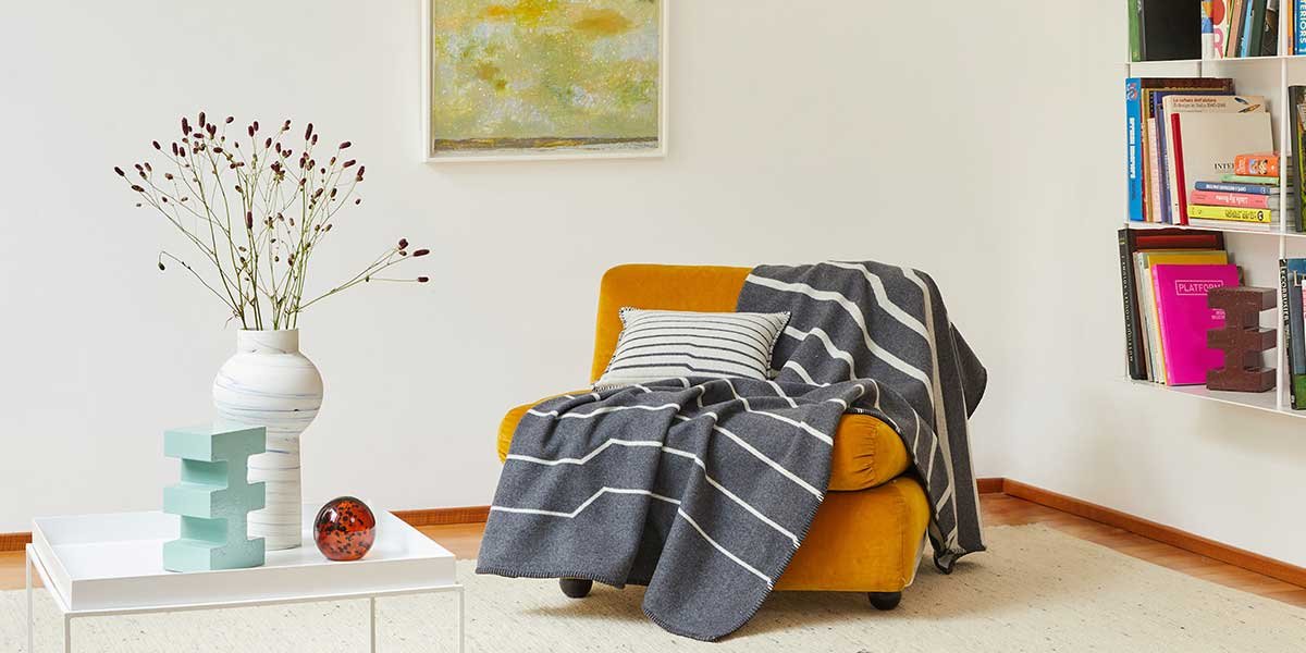 plaid lanerossi su poltrona