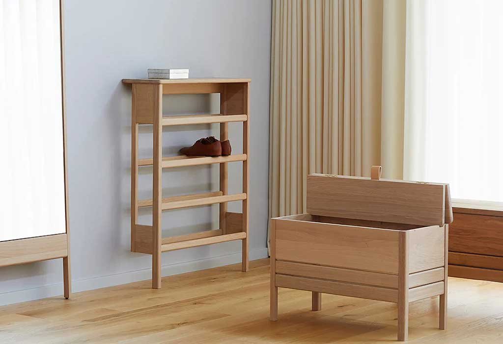 comodino legno massello grande apertura ribalta